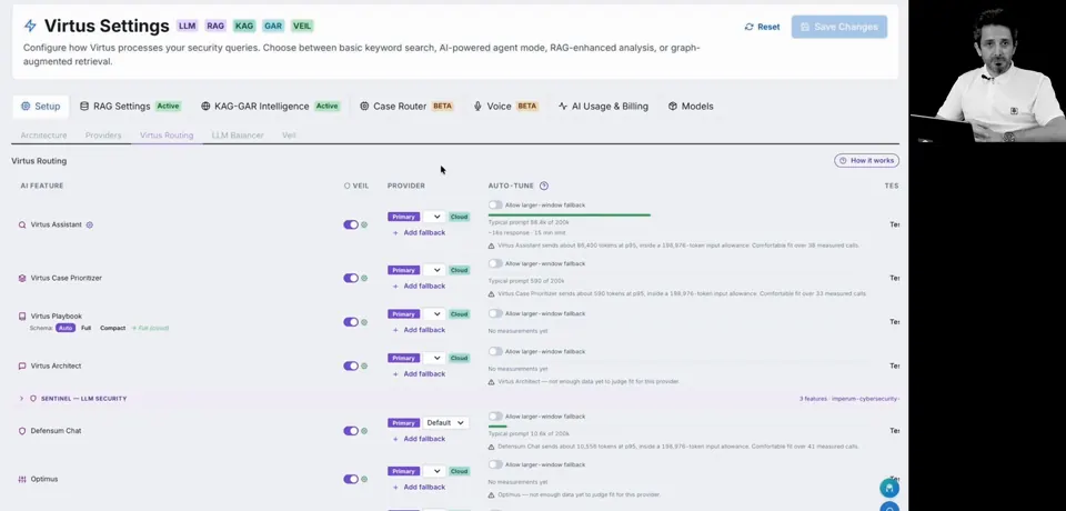Senad Aruc presenting the Imperum platform demo
