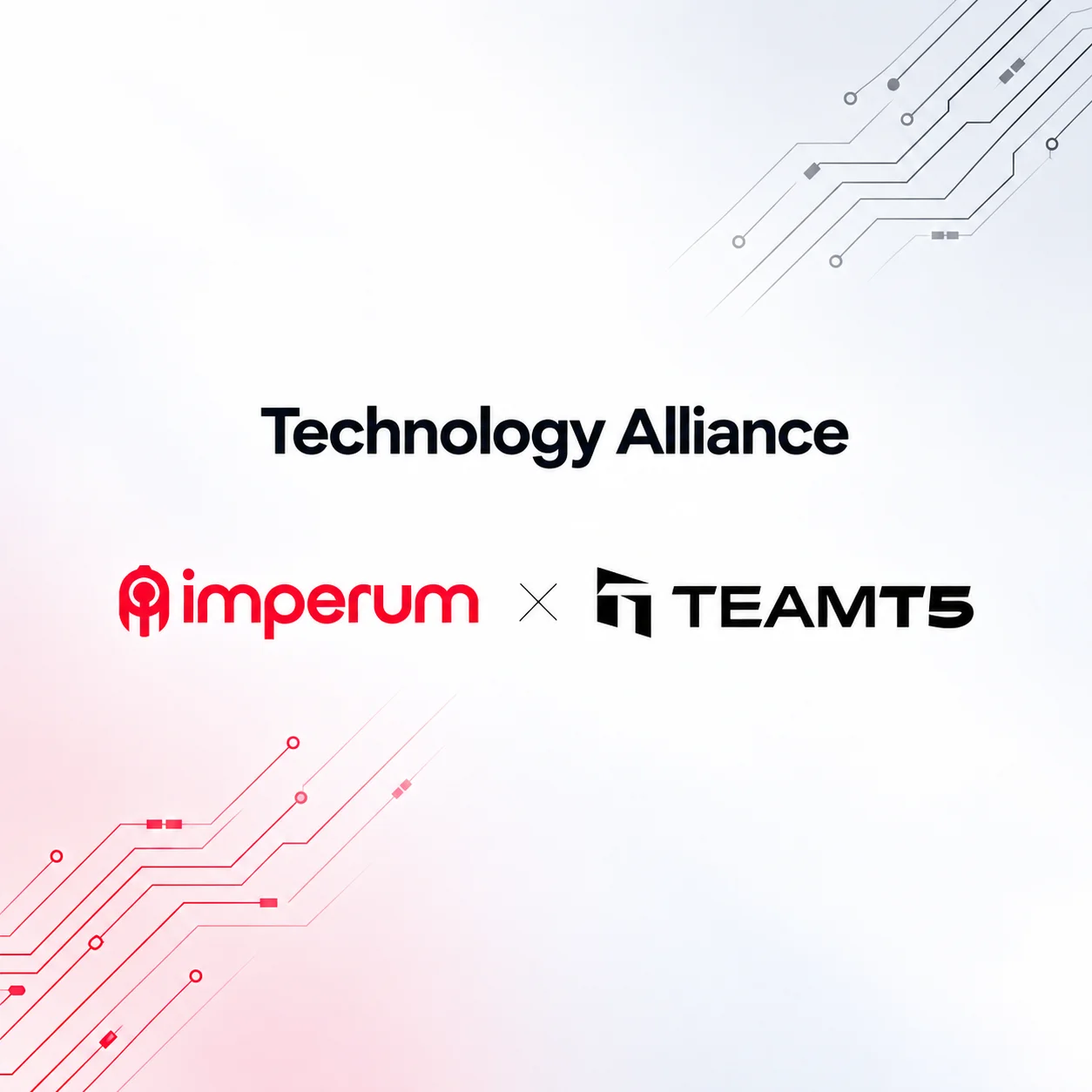 Partnership announcement: the Imperum and TeamT5 logos side by side