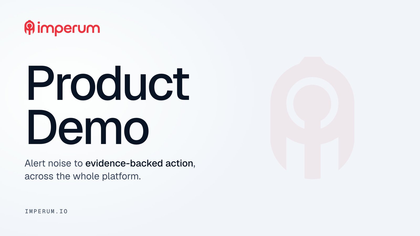 Imperum Product Demo poster